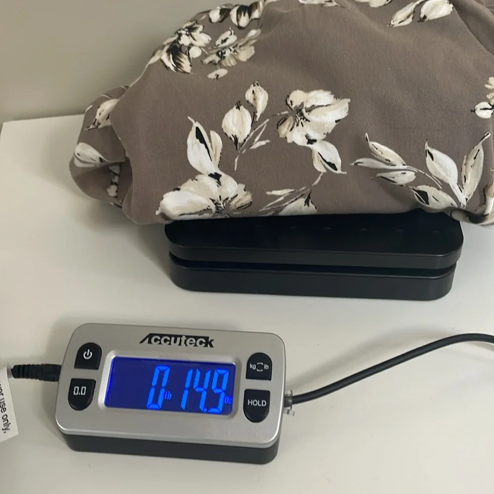 J.JILL Floral Print Pull-On Pants Sz 10 Taupe Neutral Stretch Ankle‎ Trousers - Picture 10 of 10